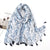 Women's Sweet Flower Cotton And Linen Tassel Cotton Linen Scarves