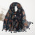 Women's Sweet Flower Cotton And Linen Tassel Cotton Linen Scarves