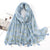 Women's Sweet Flower Cotton And Linen Tassel Cotton Linen Scarves