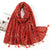 Women's Sweet Flower Cotton And Linen Tassel Cotton Linen Scarves