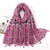 Women's Sweet Flower Cotton And Linen Tassel Cotton Linen Scarves