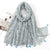 Women's Sweet Flower Cotton And Linen Tassel Cotton Linen Scarves