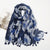 Women's Sweet Flower Cotton And Linen Tassel Cotton Linen Scarves