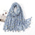 Women's Sweet Flower Cotton And Linen Tassel Cotton Linen Scarves