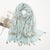 Women's Sweet Flower Cotton And Linen Tassel Cotton Linen Scarves