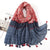 Women's Sweet Flower Cotton And Linen Tassel Cotton Linen Scarves