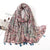 Women's Sweet Flower Cotton And Linen Tassel Cotton Linen Scarves