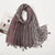 Women's Sweet Flower Cotton And Linen Tassel Silk Scarves