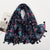 Women's Sweet Flower Cotton And Linen Tassel Silk Scarves