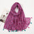 Women's Sweet Flower Cotton And Linen Tassel Silk Scarves