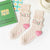 Women's Sweet Flower Cotton Crew Socks A Pair