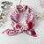 Women's Sweet Flower Cotton Silk Scarf