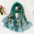 Women's Sweet Flower Georgette Silk Scarves