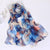 Women's Sweet Flower Georgette Silk Scarves