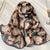 Women's Sweet Flower Georgette Silk Scarves