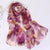 Women's Sweet Flower Georgette Silk Scarves