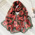 Women's Sweet Flower Georgette Silk Scarves