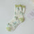 Women's Sweet Flower Nylon Cotton Mesh Crew Socks A Pair