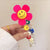 Women's Sweet Flower Plastic Hair Tie