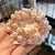 Women's Sweet Geometric Artificial Pearl Beaded Inlay Rhinestones Hair Tie