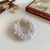 Women's Sweet Geometric Artificial Pearl Beaded Inlay Rhinestones Hair Tie