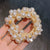 Women's Sweet Geometric Artificial Pearl Beaded Inlay Rhinestones Hair Tie