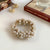 Women's Sweet Geometric Artificial Pearl Beaded Inlay Rhinestones Hair Tie