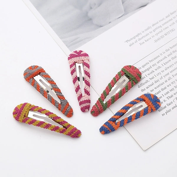 Women's Sweet Geometric Plush Hair Clip