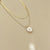 Women's Sweet Geometric Stainless Steel Necklace Pearl Plating Stainless Steel Necklaces