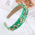 Women's Sweet Heart Shape Alloy Cloth Inlay Rhinestones Hair Band