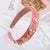 Women's Sweet Heart Shape Alloy Cloth Inlay Rhinestones Hair Band