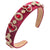 Women's Sweet Heart Shape Alloy Cloth Inlay Rhinestones Hair Band