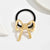 Women's Sweet Heart Shape Bow Knot Alloy Plating Hair Tie