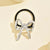 Women's Sweet Heart Shape Bow Knot Alloy Plating Hair Tie