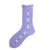 Women's Sweet Heart Shape Cotton Jacquard Crew Socks A Pair