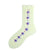 Women's Sweet Heart Shape Cotton Jacquard Crew Socks A Pair