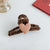 Women's Sweet Heart Shape Leopard Plush Hair Claws