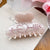 Women's Sweet Heart Shape Solid Color Arylic Inlay Rhinestones Hair Claws