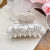 Women's Sweet Heart Shape Solid Color Arylic Inlay Rhinestones Hair Claws