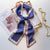 Women's Sweet Pastoral Round Letter Flower Polyester Printing Silk Scarf