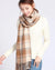 Women's Sweet Plaid Imitation Cashmere Tassel Winter Scarves