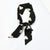 Women's Sweet Polka Dots Heart Shape Satin Printing Silk Scarves