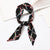 Women's Sweet Polka Dots Heart Shape Satin Printing Silk Scarves