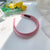 Women's Sweet Roman Style Artistic Solid Color Cloth Sponge Hair Band