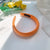 Women's Sweet Roman Style Artistic Solid Color Cloth Sponge Hair Band