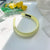 Women's Sweet Roman Style Artistic Solid Color Cloth Sponge Hair Band