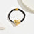 Women's Sweet Round Heart Shape Alloy Plating Hair Tie