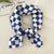 Women's Sweet Simple Style Color Block Cotton And Linen Printing Scarf