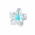 Women's Sweet Simple Style Flower Plastic Hair Clip