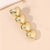 Women's Sweet Simple Style Heart Shape Alloy Plating Hair Clip